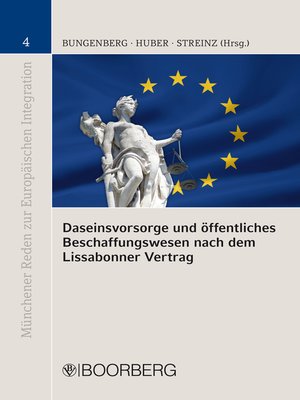 cover image of Daseinsvorsorge und öffentliches Beschaffungswesen nach dem Lissabonner Vertrag
